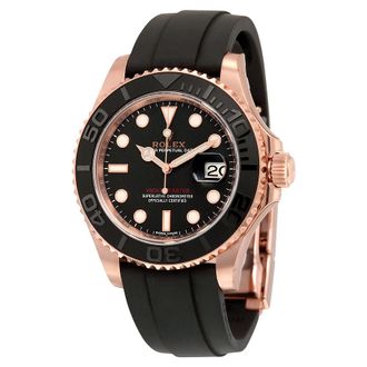 Rolex Pre-owned Rolex Yacht-Master Black Dial Mens Watch M116655-0002