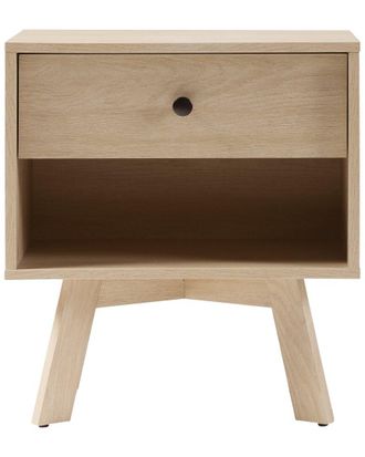 Walker Edison Mid-Century Modern Minimalist 1-Drawer Nightstand