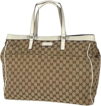Gucci Pre-owned Tote Bags, female, Beige, Size: ONE SIZE Pre-owned 153213 Tote Bag