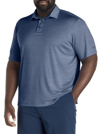 Reebok Big & Tall Performance Heather Polo Shirt in Navy Heather at Nordstrom, Size Xx-Large