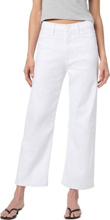 Joe's White Wide Leg Crop Jean