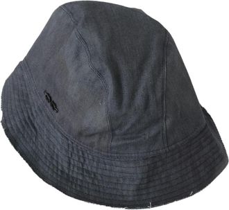 Costume National Washed Wide Brim Outdoor Bucket Hat - unisex - Hoeden - Zwart - ONE Size - Katoen - Accessoires