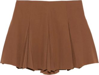 Marni Plooirok van scheerwol - Bruin