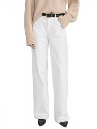 Frame Denim Womens The Stroll Pant In Natural Clean
