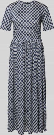 Max Mara Tailliertes Freizeitkleid aus reiner Baumwolle Modell FASCINO in Dunkelblau, Gr&ouml;&szlig;e XXL