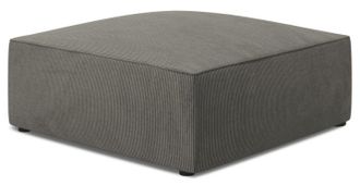 BLOOMINGLOFT Hocker Sao 93 x 93 cm, mit Cordbezug