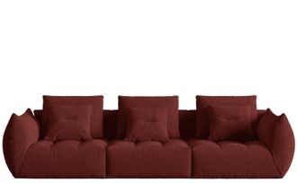 MICADONI 4-Sitzer Design Sofa Bloom - Strukturstoff