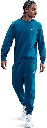 Nike Club Basket Ball Crew Mens Workout Green Abyss/White : 2XL, Cotton/Polyester