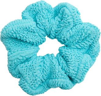 Hunza G Crinkle Scrunchie - Aqua - One Size