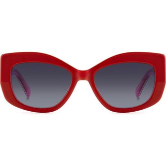Kate Spade New York 54mm frida square frame sunglasses in Red at Nordstrom Rack