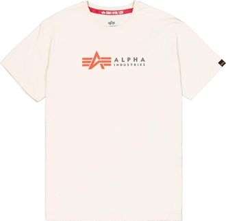 Alpha Industries T-Shirt ALPHA INDUSTRIES Alpha Label T-Shirt PP, Herren, Gr. XXL, weiss (vintage wei&szlig;), Obermaterial: 100% Baumwolle, Shirts T-Shirt