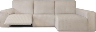 Eysa Funda de sofá chaise relax bielástica derecha lino 250 - 360 cm