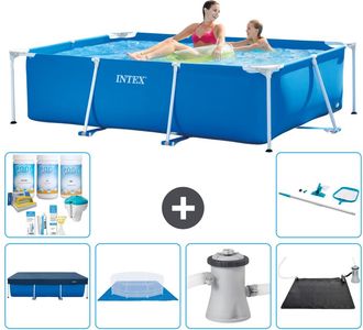 Intex Piscina Con Estructura Rectangular - 220x150x60 Cm - 7-piezas Scb97