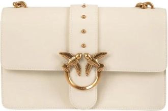 Pinko Stijlvolle Schoudertas in Roze - Dames - Schoudertassen - Beige - ONE Size - Tassen