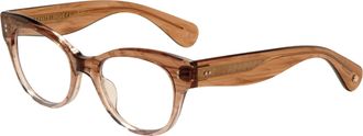 Garrett Leight Womens 49 mm Brown Opticals