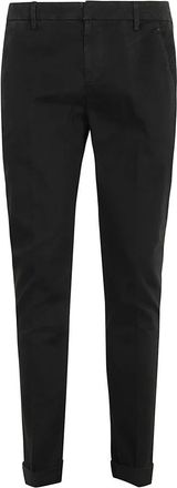 Dondup Gabardine Gaubert Trousers - male - Dondup - Chinos - Black - W32 - Trousers