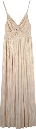 Sabina Mus&aacute;yev Pleated Maxi Dress - Gold