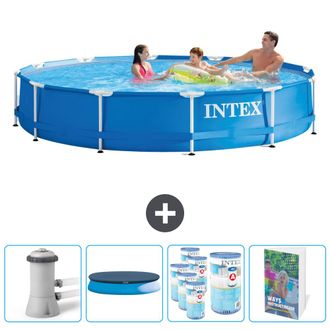 Intex Piscina Con Estructura Redonda - 366x76 Cm - 7-piezas Scb111