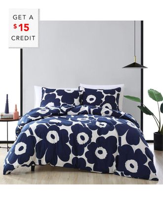 Marimekko Unikko Cotton Percale Duvet Cover Set