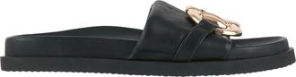 H&ouml;gl Emmy Wedge Open-Toe Slippers - female - H&ouml;gl - Sliders - Black - 3 UK - Shoes