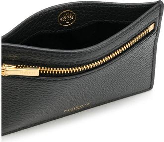Mulberry Textured Leather Card Holder Wallet - Black