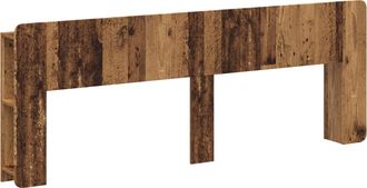 vidaXL Cabecero Con Armario Madera Envejecida Madera De Ingenier&iacute;a Vidaxl