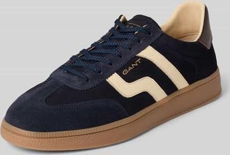 GANT Sneaker aus Leder mit Schnürung Modell Cuzmo in Marine, Größe 44