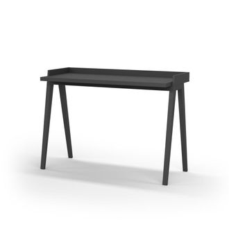 HERDASA Escritorio melamina y haya grafito 81x111x50