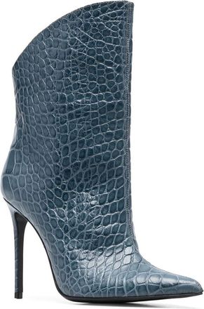 Generic Womens Slip On Stiletto Heel Ankle Boots, Fashion Pointed Toe Party Dress Shoes, Classic Comfort Leather Heeled Dance Short Booties,Green,2.5 UK