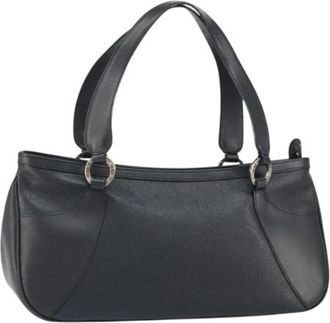 Bulgari Pre-owned Vintage Handtas - Dames - Vintage Handtas - Zwart - ONE Size - Leer - Vintage
