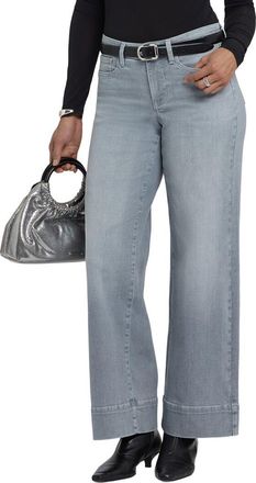 NYDJ Teresa Silver Eiffel Wide Leg Jean