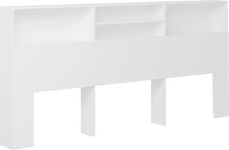 vidaXL Headboard Cabinet White 220x19x103.5 cm Vidaxl