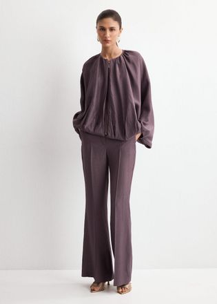 Mango Giubbotto bomber oversize viola - Donna - XS-S - MANGO