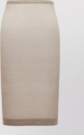 Saint Laurent knit pencil skirt silk high-waisted