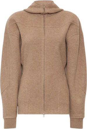Max Mara Sudadera con cremallera - Sweatshirts & Hoodies - Mujer - Beige - 2XS