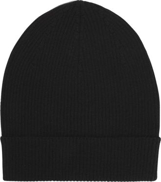 Rick Owens Gorro de punto acanalado - Accessories - Mujer - Negro - ONE SIZE
