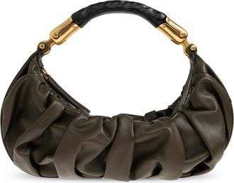 Balmain Ebene Handtas - Dames - Handtassen - Bruin - ONE Size - Leer - Tassen