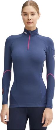 Rossignol Infini Compression Race Top - Dames - Thermokleding winter - Blauw - XS - Nylon - Fitness
