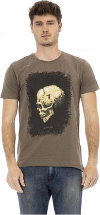 Trussardi Morion T-shirt - Heren - T-shirts - Bruin - S - Katoen - Tops