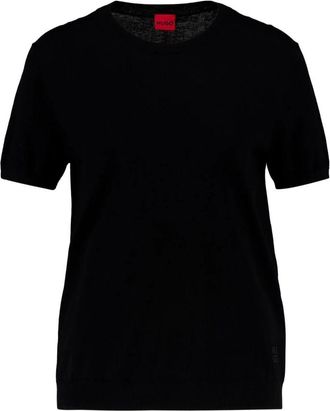 HUGO BOSS Truien & Vesten, Heren, Zwart, M, Ronde hals gebreid