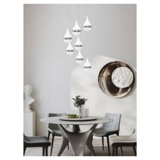Trade Shop Trade Shop Traesio - Trade Shop - Led Sospension Lampada 80watt Design En Cascata Luce 6500k 4000k Lp-18a