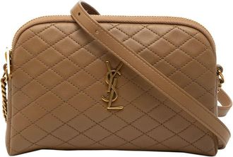 Saint Laurent Pre-owned Saint Laurent Mini Quilted Lambskin Gaby Zippered Pouch Ladies ZI0LTTHS3ZITRHUL