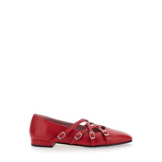Carel Dames, Schoenen, Rood, Maat: 37 EU Leer