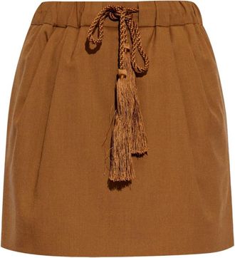 Max Mara Brown Tabarin Mini Skirt
