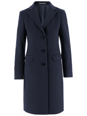 Tagliatore Single-Breasted Cashmere Coat with Lapel Collar and Buttoned Cuffs