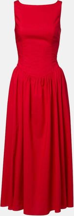 Faithfull The Brand Prali cotton midi dress