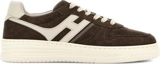 Hogan H630 Su&egrave;de en Leren Sneakers - Heren - Sneakers - Bruin - 40 EU - Su&egrave;de - Schoenen