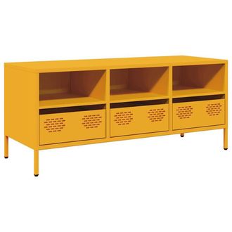 Berkfield Home TV Cabinet Mustard Yellow 101.5x39x43.5 cm Cold-rolled Steel