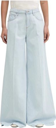 Vicolo Wide Jeans - Dames - Loose Fit Jeans - Blauw - S - Katoen - Jeans