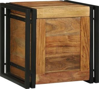 vidaXL Storage Chests with Storage 40 x 40 x 40 cm Solid Acacia wood Vidaxl